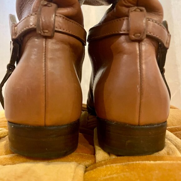 Gucci Interlocking G Logo Leather Riding Boots Sz7 with dustbag - Picture 11 of 12